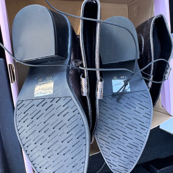 POP Kylie Gunmetal Boots NWT Sz.7.5 - Picture 5 of 8